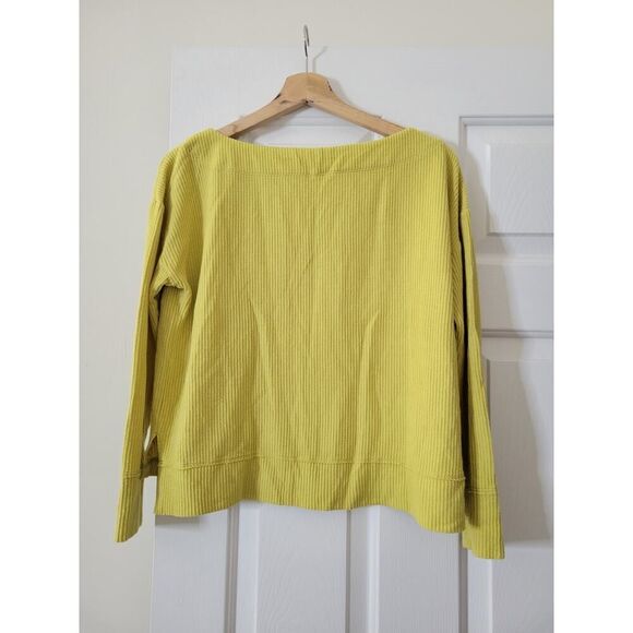 Anthropologie Daily Practice Mustard Yellow Knit Sweater Top Size XSmall - Picture 2 of 7